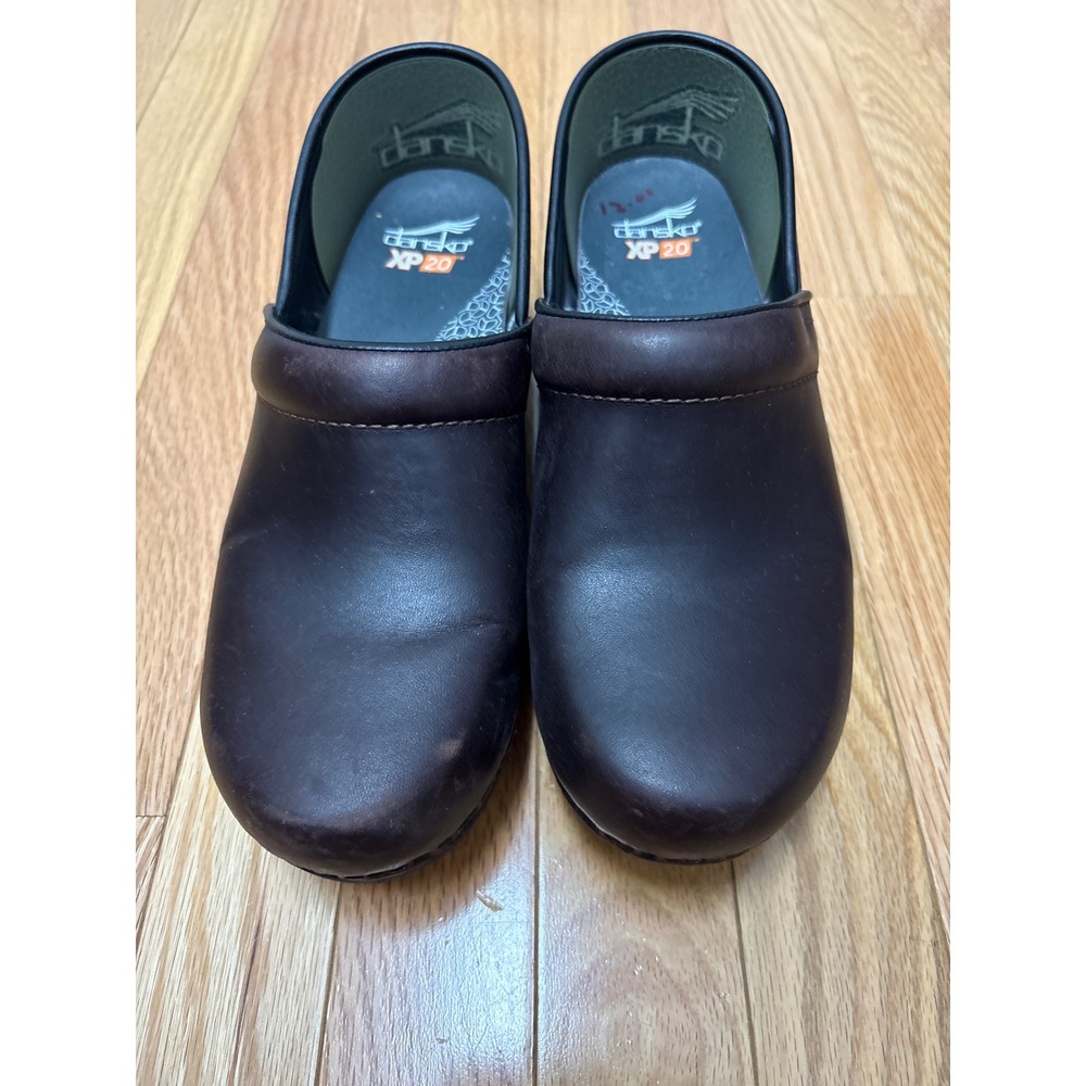 Dansko XP 2.0 Dark Brown Leather Professional Clogs EU 40 US 9.5-10
